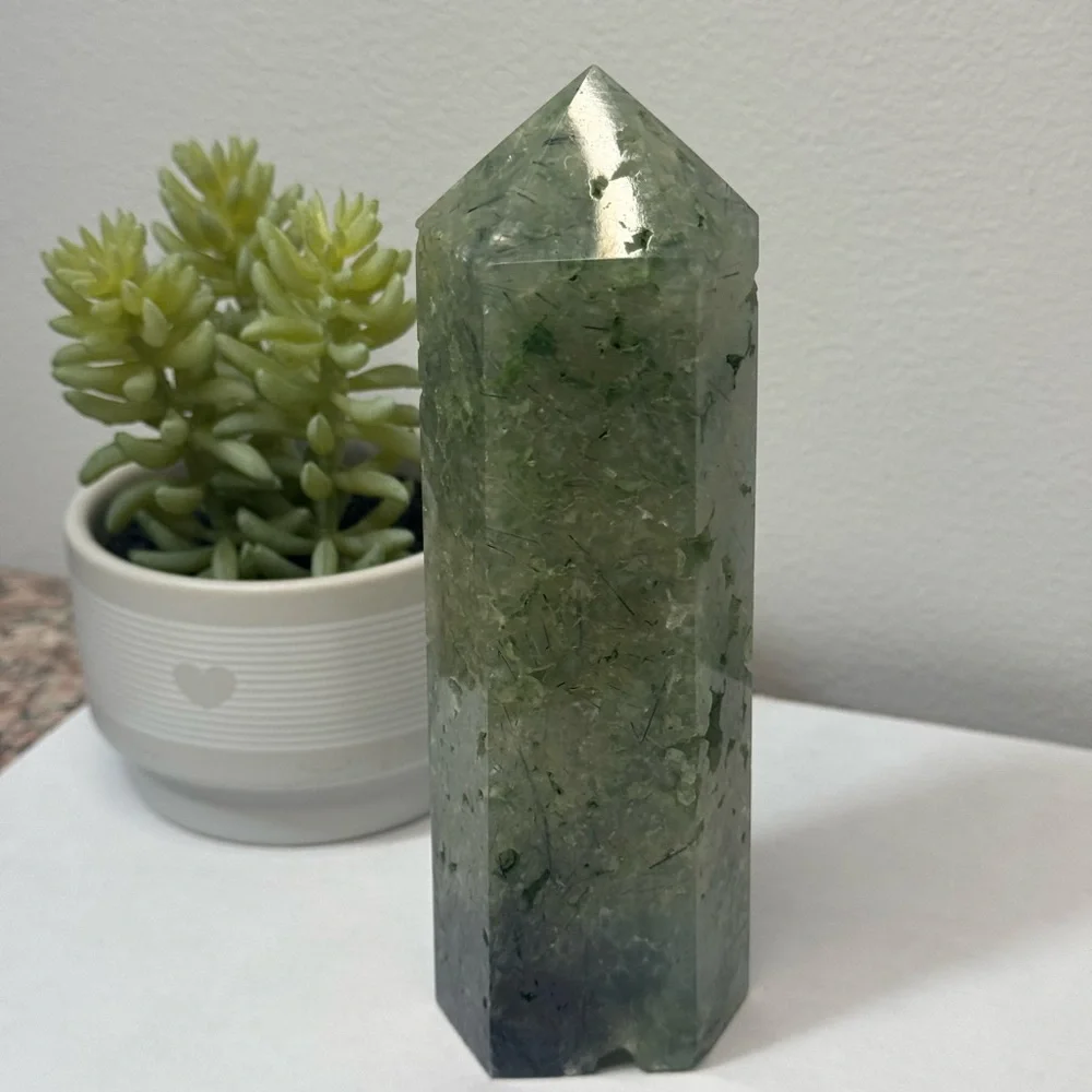Prehnite Crystal Tower